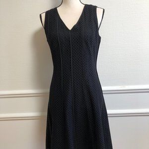 Ann Taylor black eyelet dress